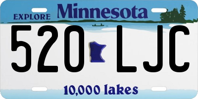MN license plate 520LJC