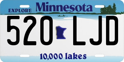 MN license plate 520LJD