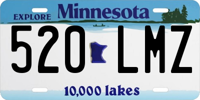 MN license plate 520LMZ
