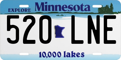 MN license plate 520LNE