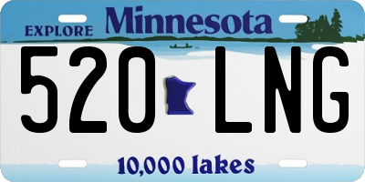 MN license plate 520LNG