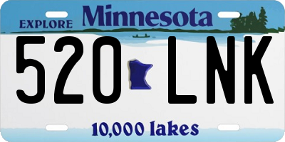 MN license plate 520LNK