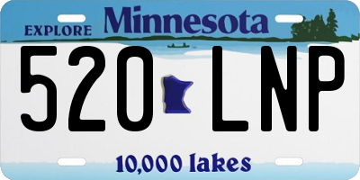 MN license plate 520LNP
