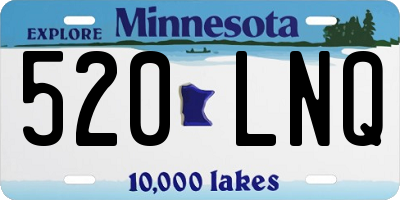 MN license plate 520LNQ
