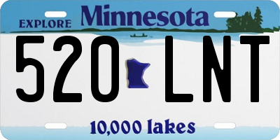 MN license plate 520LNT