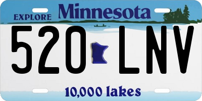 MN license plate 520LNV