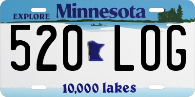 MN license plate 520LOG