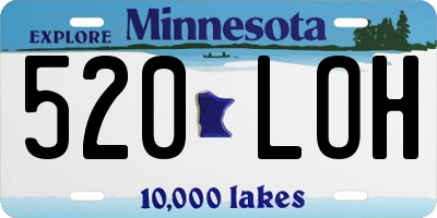 MN license plate 520LOH