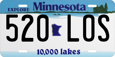 MN license plate 520LOS