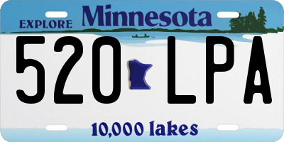 MN license plate 520LPA