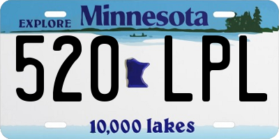 MN license plate 520LPL
