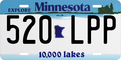 MN license plate 520LPP