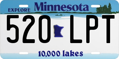 MN license plate 520LPT