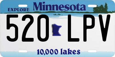 MN license plate 520LPV