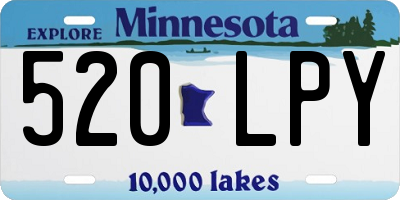 MN license plate 520LPY