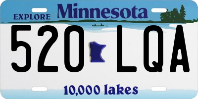 MN license plate 520LQA