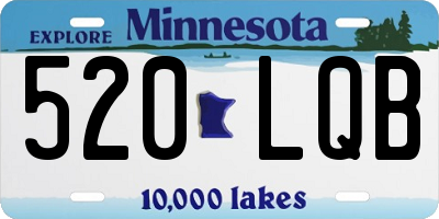 MN license plate 520LQB