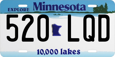 MN license plate 520LQD