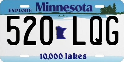MN license plate 520LQG