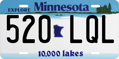 MN license plate 520LQL