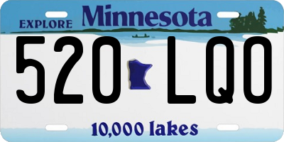 MN license plate 520LQO