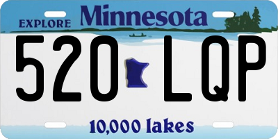 MN license plate 520LQP