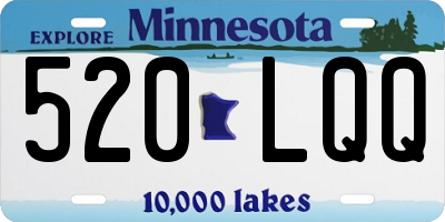 MN license plate 520LQQ