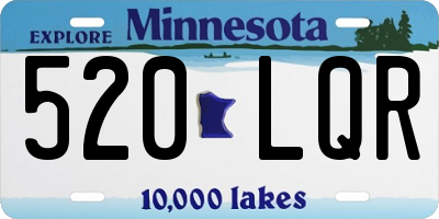 MN license plate 520LQR