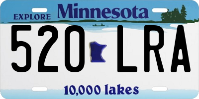 MN license plate 520LRA