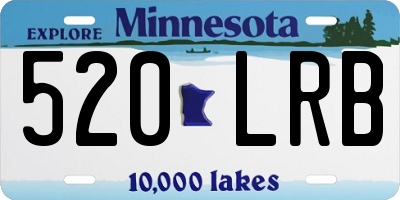 MN license plate 520LRB