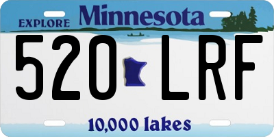 MN license plate 520LRF