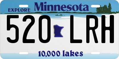 MN license plate 520LRH