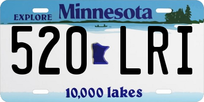MN license plate 520LRI