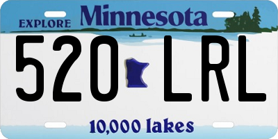 MN license plate 520LRL