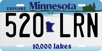 MN license plate 520LRN