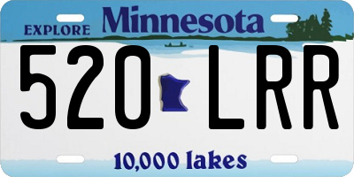 MN license plate 520LRR