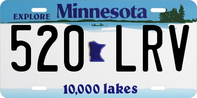 MN license plate 520LRV