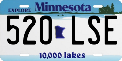 MN license plate 520LSE