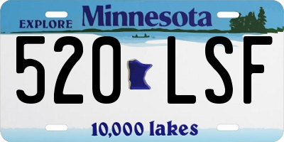MN license plate 520LSF