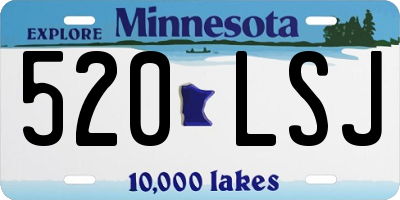 MN license plate 520LSJ