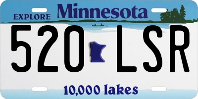MN license plate 520LSR