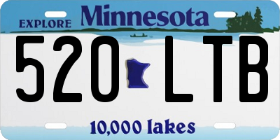 MN license plate 520LTB