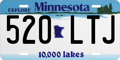 MN license plate 520LTJ