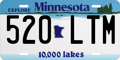MN license plate 520LTM