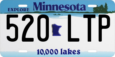 MN license plate 520LTP