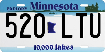 MN license plate 520LTU