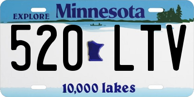 MN license plate 520LTV