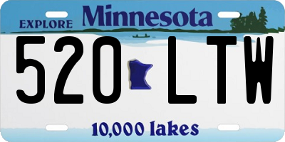 MN license plate 520LTW