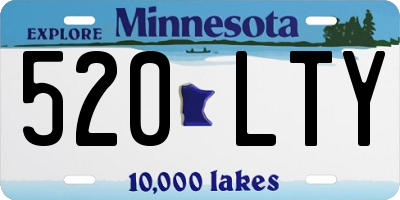 MN license plate 520LTY
