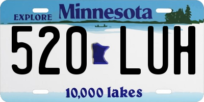 MN license plate 520LUH